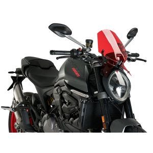 Pare-brise compatible avec Ducati Monster 937 21-24 rouge Puig NG Sport