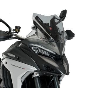 Pare-brise sport compatible avec Ducati Multistrada V4/S/S Sport 21-24 20729H Bulle gris fumé