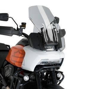 Bulle Touring compatible avec Harley Davidson Pan America 1250 / Special 21-24 fumé Pare-brise Puig 20840F