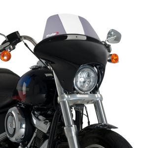 Carénage de guidon Batwing avec Pare-Brise compatible avec Harley Davidson Softail Low Rider (FXLR) 18-20 Puig SML fumé clair Touring 21052H