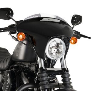 Lenkerverkleidung Batwing mit Windschutzscheibe passend für Harley Davidson Sportster Iron 09-20 Windschild rauchgrau Puig SML Sport 21053H