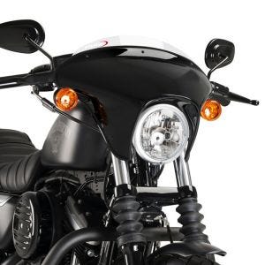 Lenkerverkleidung Batwing mit Windschutzscheibe passend für Harley Davidson Sportster Iron 09-20 Windschild transparent Puig SML Sport 21053W
