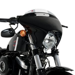 Lenkerverkleidung Batwing mit Windschutzscheibe passend für Harley Davidson Sportster 1200 Forty-Eight 15-20 Windschild rauchgrau Puig SML Sport 21055H