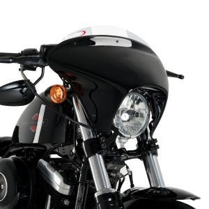 Lenkerverkleidung Batwing mit Windschutzscheibe passend für Harley Davidson Sportster 1200 Forty-Eight 15-20 Windschild transparent Puig SML Sport 21055W