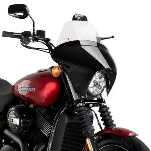 Carénage de guidon Batwing avec Pare-Brise compatible avec Harley Davidson Street 750 (XG750) 15-20 Puig SML transparent Touring 21058W