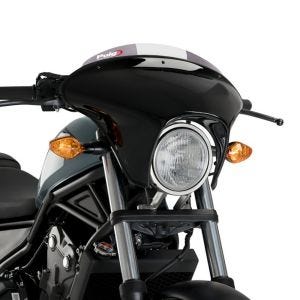 Lenkerverkleidung Batwing mit Windschutzscheibe passend für Honda CMX 500 Rebel 17-19 Windschild rauchgrau Puig SML Sport 21059H