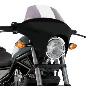 Lenkerverkleidung Batwing mit Windschutzscheibe passend für Honda Rebel 500 CMX 17-19 Windschild rauchgrau Puig SML Touring 21062H