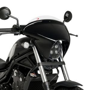 Lenkerverkleidung Batwing mit Windschutzscheibe passend für Honda CMX 500 Rebel 20-24 Windschild transparent Puig SML Sport 21063W