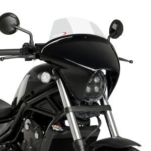 Lenkerverkleidung Batwing mit Windschutzscheibe passend für Honda Rebel 500 CMX 20-24 Windschild transparent Puig SML Touring 21064W