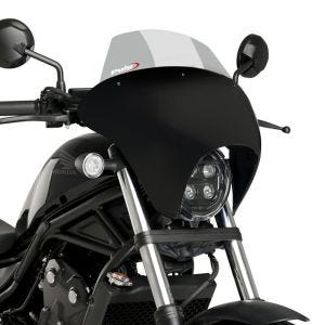 Carénage de guidon Batwing avec Pare-Brise compatible avec Honda Rebel 500 CMX 20-24 Puig SML fumé clair Touring 21066H