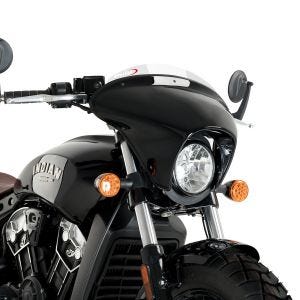 Carénage de guidon Batwing avec Pare-Brise compatible avec Indian Scout Bobber 18-23 Puig SML transparent Sport 21073W