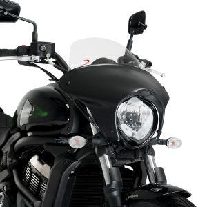 Carénage de guidon Batwing avec Pare-Brise compatible avec Kawasaki Vulcan S 15-24 Puig SML transparent Touring 21076W