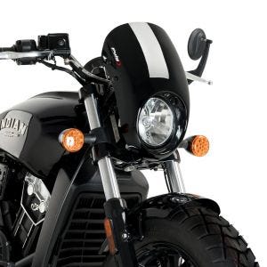 Demi-carénage compatible avec Indian Scout Sixty 16-21 Puig Anarchy 21092N Semifaring avec pare-brise noir
