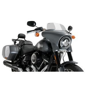 Pare-brise high-road compatible avec Harley Davidson Softail Sport Glide FLSB 21 fumé foncé Puig 21340F