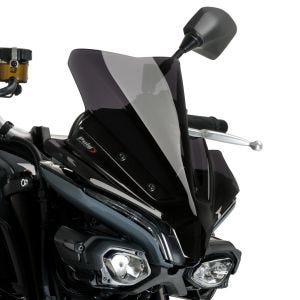 Nakedbike-Scheibe Windschild New Generation Sport passend für Yamaha MT-10/SP 16-24 dunkel getönt Puig 21361F