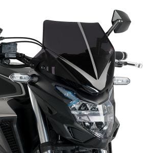 Nakedbike-Scheibe Windschild New Generation Sport passend für Honda CB500F 13-23 dunkel getönt Puig 21412F