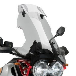 Bulle Touring + visière compatible avec Moto Guzzi V85 TT 19-24 teinté Puig