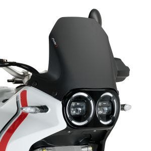 Racingscheibe Puig R passend für Ducati DESERT X 22 schwarz matt Puig 21448J