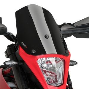 Nakedbike-Scheibe Windschild New Generation Sport passend für Gas Gas SM700 schwarz Puig 21474N