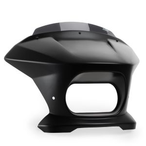 Verkleidungsscheibe Fury Sport Puig passend für Harley Davidson Sportster S 21-24 Halbverkleidung mit Windschild schwarz matt dunkel getönt 21587F