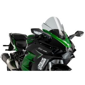 Z-Racing-Windschutzscheibe kompatibel mit Kawasaki Ninja H2 SX 24 Transparent Puig 21714W