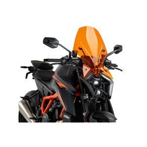 Nakedbike-Scheibe passend für KTM 1390 SUPER DUKE R 24' W-child New Gen Touring orange Puig 21907t