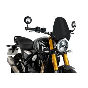 Nakedbike-Scheibe passend für TRIUMPH SPEED 400 24' W-child New Gen Sport mattschwarz Puig 21933j