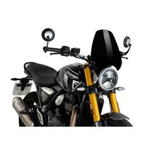 Nakedbike-Scheibe passend für TRIUMPH SPEED 400 24' W-child New Generation Sport schwarz Puig 21933n