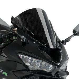 Racingscheibe Z passend für Kawasaki ZX-6R 19-20 Carbon look Verkleidungsscheibe Puig 3177C