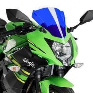 Racingscheibe Z passend für Kawasaki Ninja 125 19-22 blau Verkleidungsscheibe Puig 3539A