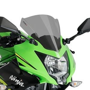 Racingscheibe Z passend für Kawasaki Ninja 125 19-22 dunkel getönt Verkleidungsscheibe Puig 3539F