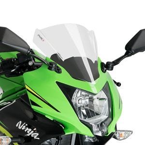 Racingscheibe Z passend für Kawasaki Ninja 125 19-22 rauchgrau Verkleidungsscheibe Puig 3539H