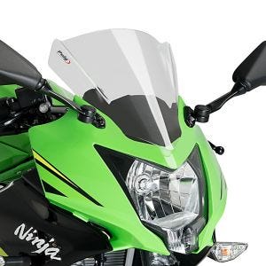 Racingscheibe Z passend für Kawasaki Ninja 125 19-22 klar Verkleidungsscheibe Puig 3539W