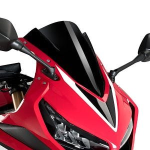 Racingscheibe Z passend für Honda CBR 650 R 19-23 schwarz Verkleidungsscheibe Puig 3568N