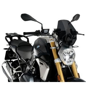 Nakedbike-Scheibe passend für BMW R 1250 R 19-24 dunkel getönt Windschild Puig New Generation Sport 3624F