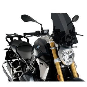 Pare-brise compatible avec BMW R 1250 R 19-24 fumé foncé Puig NG Touring
