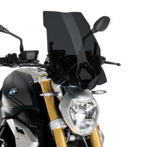Pare-brise compatible avec BMW R 1250 R 19-24 fumé foncé Puig Touring NG