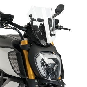 Pare-brise compatible avec Ducati Diavel 1260/S 19-22 Puig 3773W New Generation Sport claire