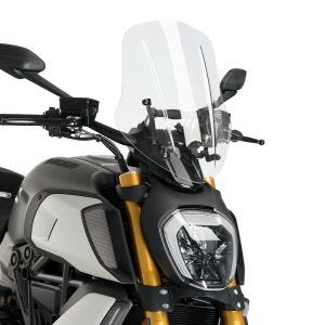 Pare-brise compatible avec Ducati Diavel 1260/S 19-22 Puig 3775W New Generation Touring clair