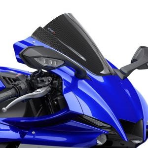 Pare-brise racing Z compatible avec Yamaha YZF-R1 20-24 Puig 3826C Bulle look carbone