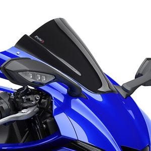 Racingscheibe Z passend für Yamaha YZF-R1 20-24 schwarz Verkleidungsscheibe Puig 3826N