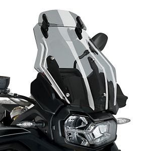 Bulle Touring + visière compatible avec BMW F 850 GS 18-23 fumé claire Puig