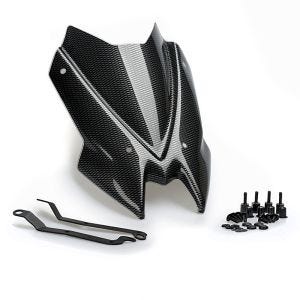 Nakedbike-Scheibe passend für Kawasaki Z 900 20-24 Carbon look Windschild Puig New Generation Sport 3840C
