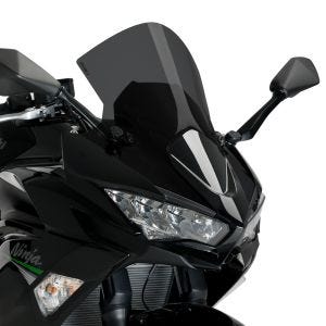 Bulle Racing R compatible avec Kawasaki Ninja 650 20-24 fumé foncé Puig
