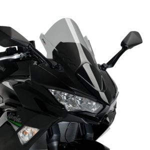 Bulle Racing Z compatible avec Kawasaki Ninja 650 20-24 fumé clair Puig
