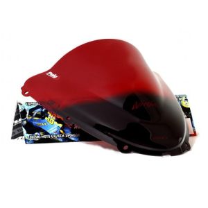 Racingscheibe passend für Kawasaki ZX-10R 06-07 rot Verkleidungsscheibe Puig 4053R