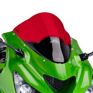 Bulle Racing compatible avec Kawasaki ZZR 1400 06-20 rouge Puig