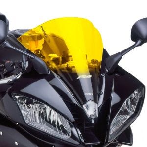 Racingscheibe passend für Yamaha YZF-R6 06-07 gelb Verkleidungsscheibe Puig 4059G
