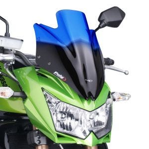 Pare-brise compatible avec Kawasaki Z 750 07-12/R 11-12 Puig 4523A New Generation Sport Bulle bleu