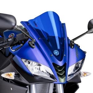 Bulle Racing compatible avec Yamaha YZF-R 125 08-18 bleu Puig